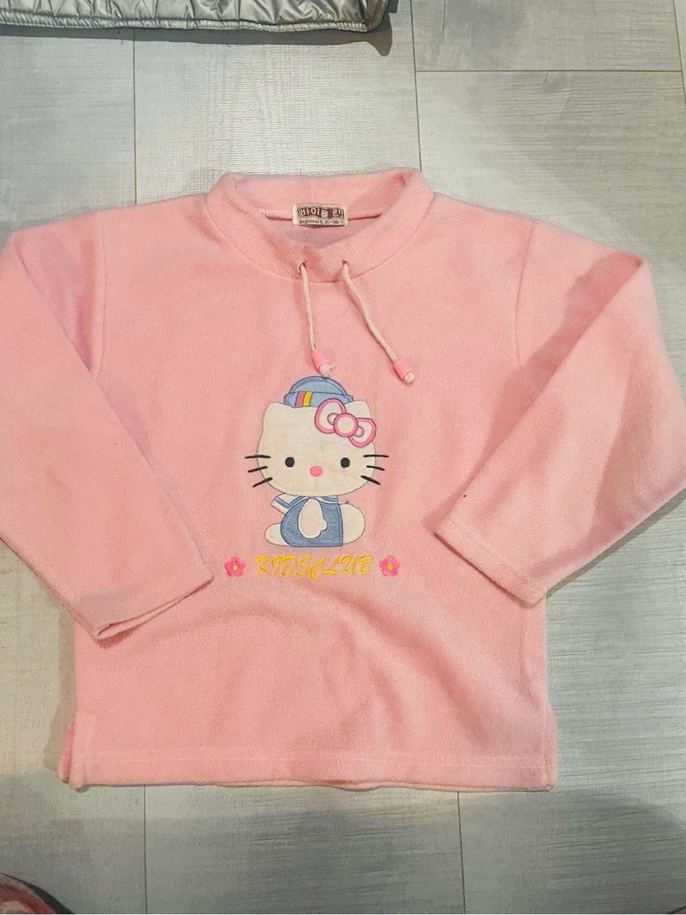 Hello Kitty Soft Pink Fleece Pullover Hoodie for Kids - NEW Imported